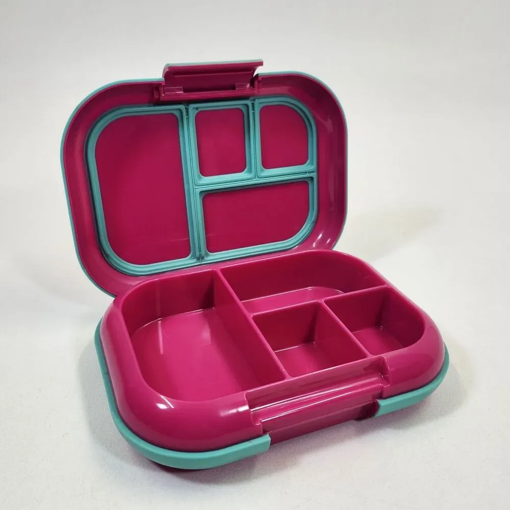 Bentgo Chill Kids Bento Lunch Box Leak-Proof Pink Teal BPA-Free Ice Pack Tray